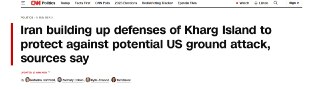 CNN: "L'Iran ha rafforzato l'isola di Kharg con truppe, difese aeree a strati e mine, preparandosi per una potenziale...