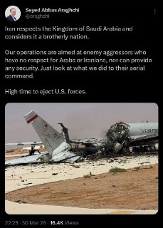 🇮🇷🇸🇦 Il Ministro degli Esteri iraniano, Abbas Araghchi, ha pubblicato un messaggio per l'Arabia Saudita nel quale chi...