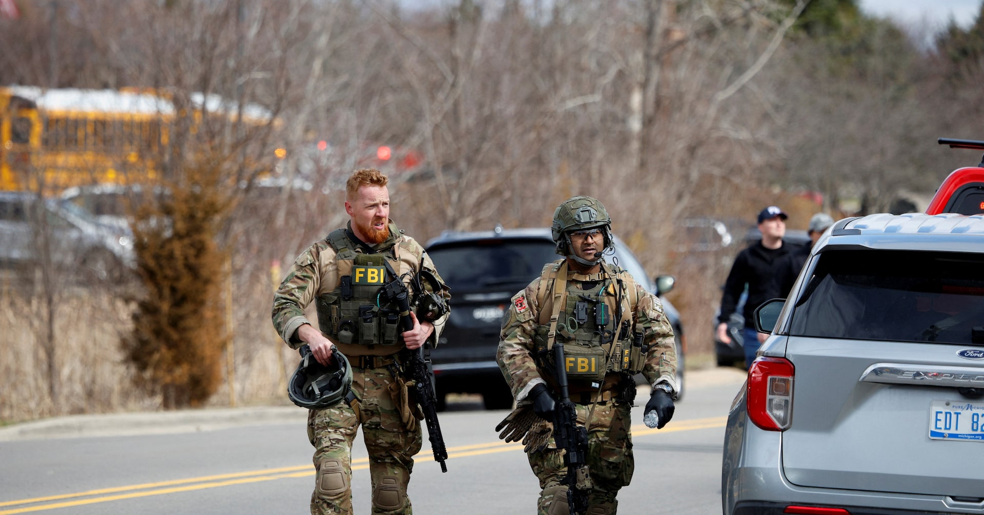 Michigan synagogue, Virginia university targeted in unnerving day of US violence