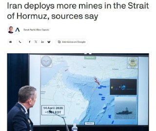 L'Iran continua a minare lo Stretto di Hormuz — Axios ▪️Questa settimana, la Marina iraniana ha continuato a minare l...