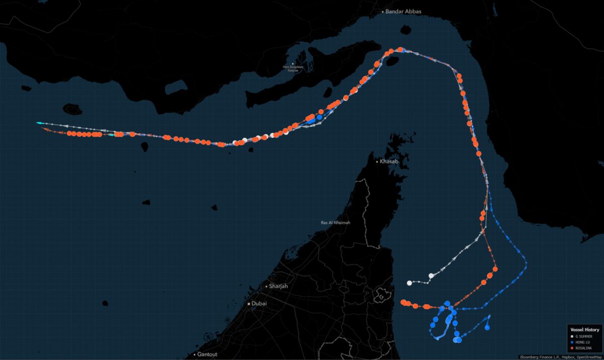 Iran-Linked Ships Take New Path To Trickle Into the Persian Gulf