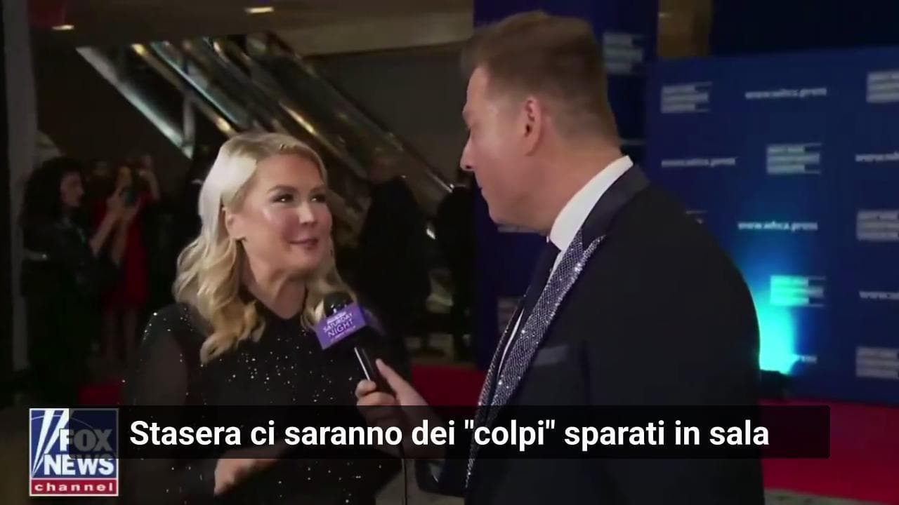 La portavoce della Casa Bianca prima dell'attaco: "Questa sera ci saranno dei "colpi" in sala"