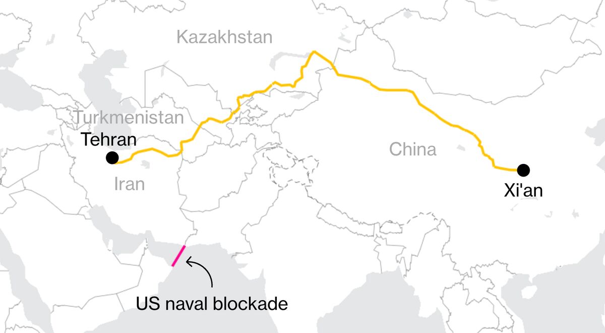 Iran Turns to China Rail Link to Try to Bypass US Blockade
