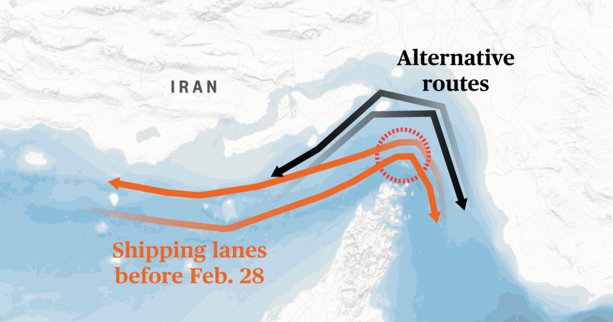 Tracking ship traffic through the Strait of Hormuz. Updated regularly.