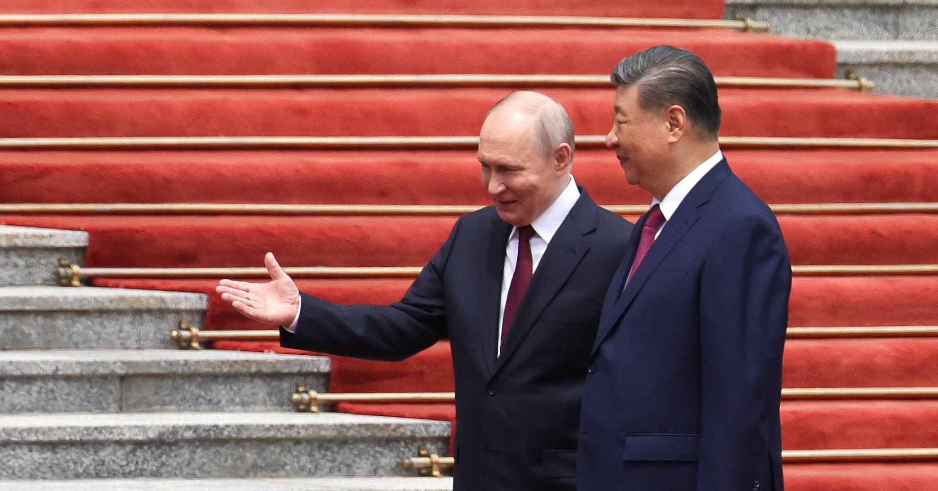Putin in Beijing live: Russia and China warn of 'law of the jungle' in world affairs