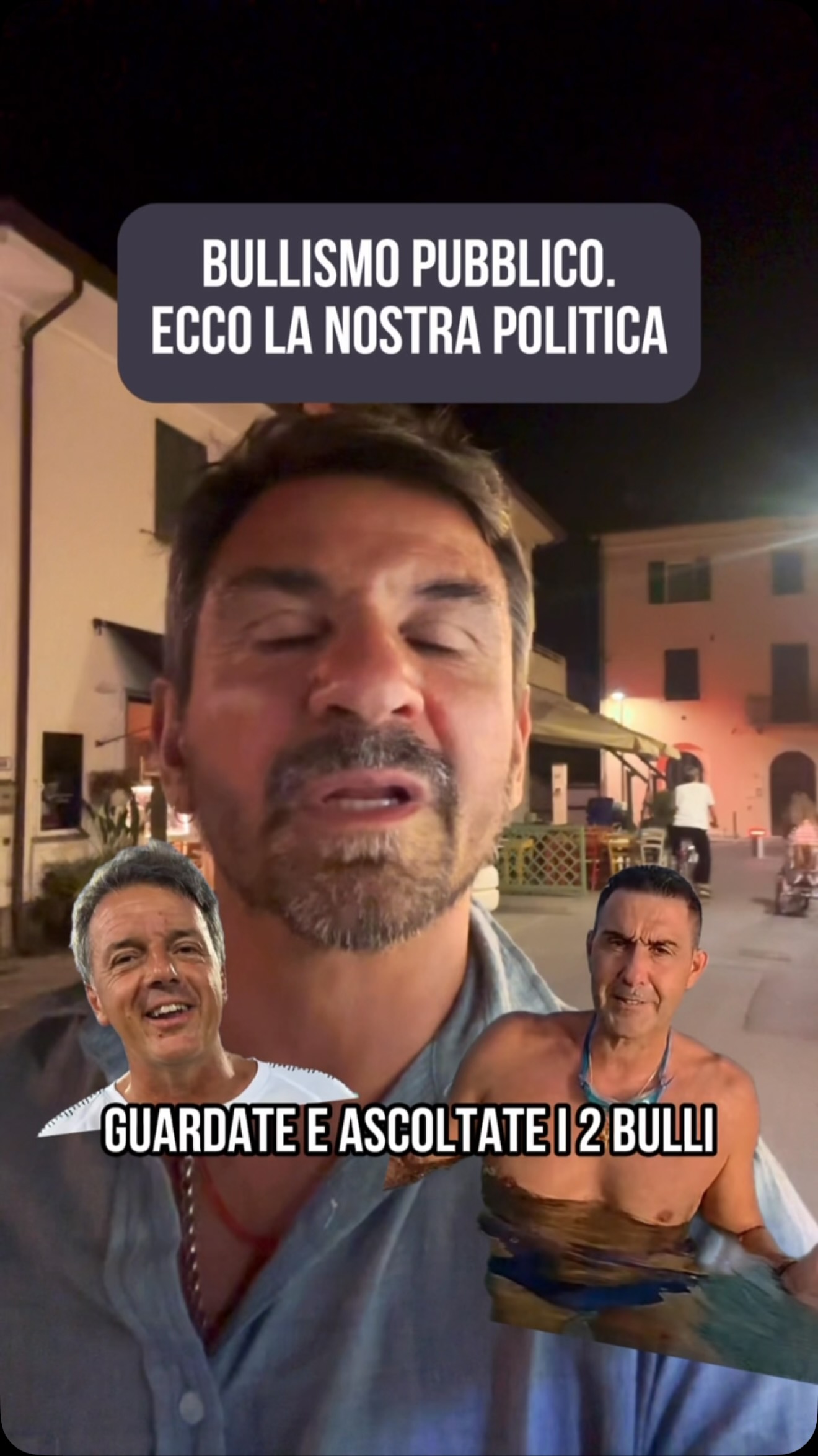 Reazioni: 3121 · Condivisioni: 19 | In queste ore, i due leader che muoveranno gli equilibri politici italiani si sfidano in una maratona e in una gara di nuoto via social. Non è sport. È quello che resta quando la politica della coscienza muore: due bulli. Riconoscete ancora il vostro Paese? É la politica che desiderate? Guardate il reel fino alla fine e poi decidete voi se arabbiarvi, piangere, ridere, semplicemente accettare che questo è il nostro tempo. Oppure fare una rivoluzione gentile. #politicaitaliana #dibattitopubblico #humanovability #Vannacci #Renzi | Oscar Di Montigny